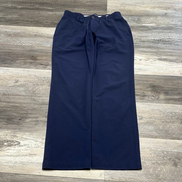 Under Armour Pants Trousers Blue 36x30 Stretch Mens Golf Performance Chino Pants - Picture 1 of 11